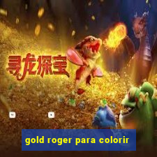 gold roger para colorir